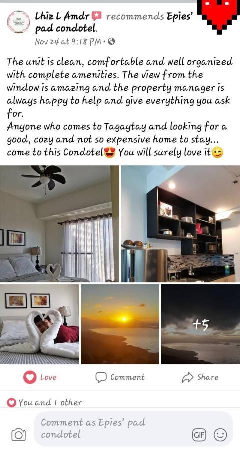 Epie'S Pad Apartment Tagaytay City Екстериор снимка